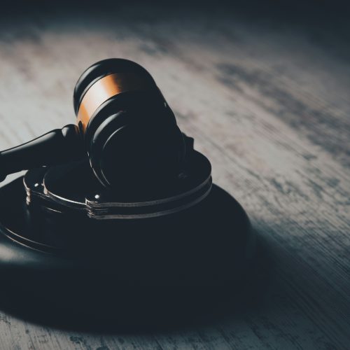 A judge's gavel signifying the passing of the Domestic Abuse Act 5 years ago